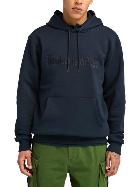 TIMBERLAND EMBROIDERY TONAL Sweatshirt à capuche saphir noir - Pulls molletonnés