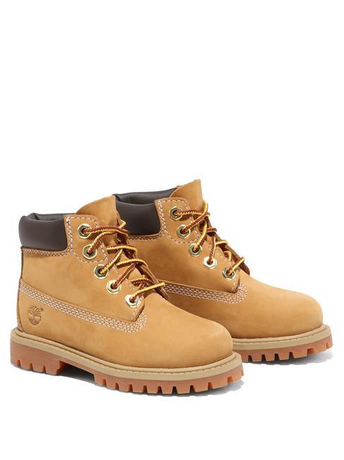 TIMBERLAND 6 INCH PREMIUM KIDS Bottines en cuir imperméables jaune - Chaussures de bébé