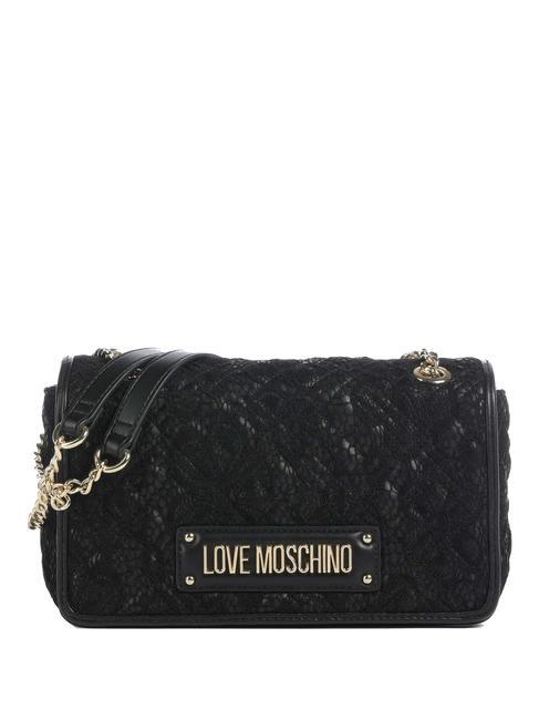 LOVE MOSCHINO QUILTED LACE  Sac transformable Noir - Sacs pour Femme