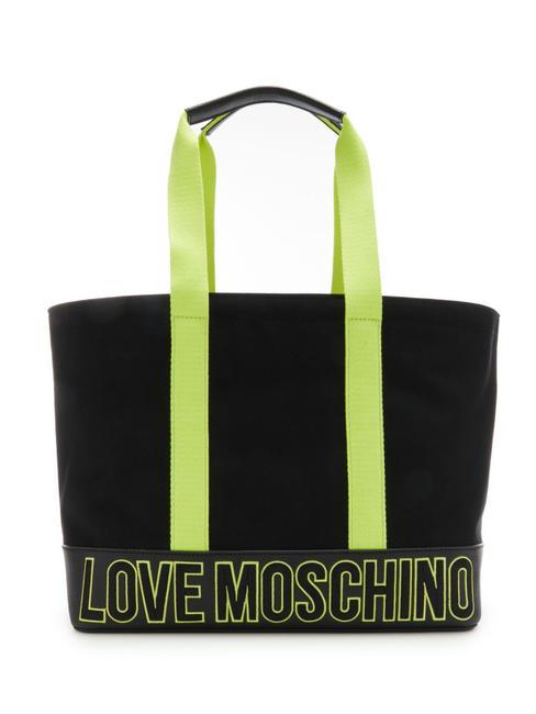 LOVE MOSCHINO FREE TIME  Acheteur en toile Noir - Sacs pour Femme