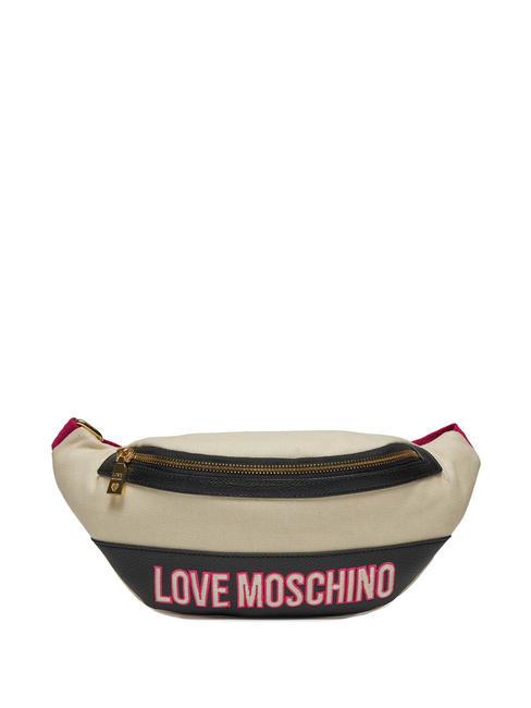 LOVE MOSCHINO FREE TIME  Pochette bandoulière fuchsia noir - Sacs pour Femme