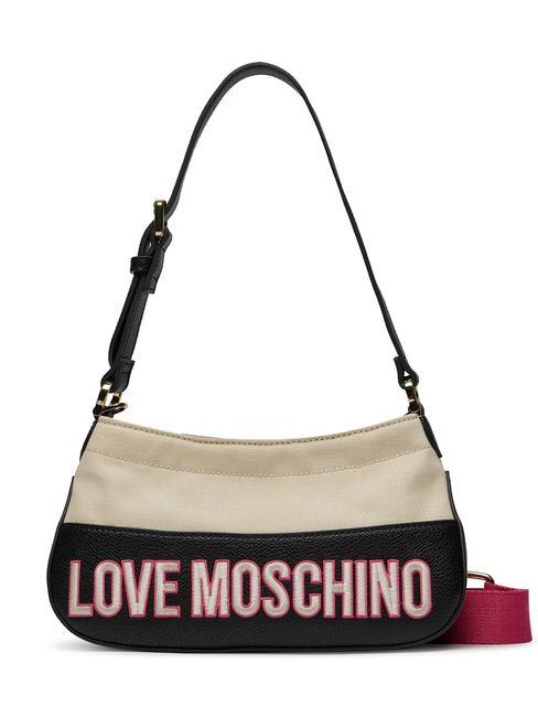 LOVE MOSCHINO FREE TIME  Sac à bandoulière, avec bandoulière fuchsia noir - Sacs pour Femme