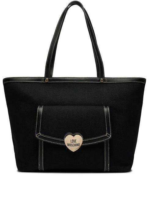 LOVE MOSCHINO LOVE SELLE  Sac de courses Noir - Sacs pour Femme