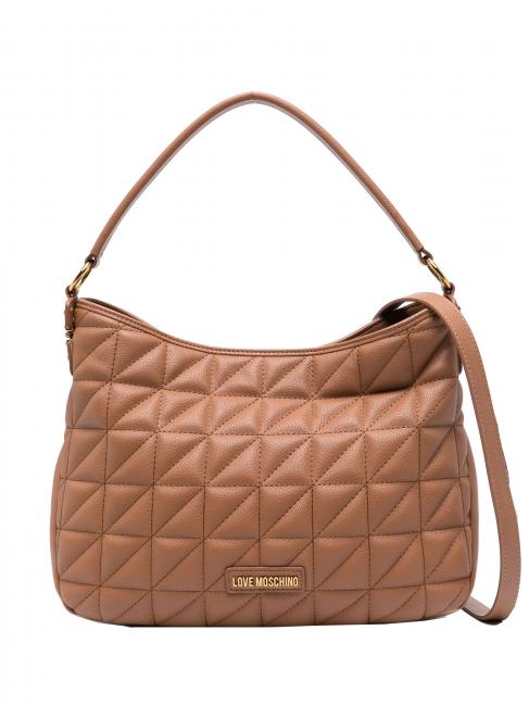 LOVE MOSCHINO CLICK HEART  Sac à bandoulière, avec bandoulière chameau - Sacs pour Femme