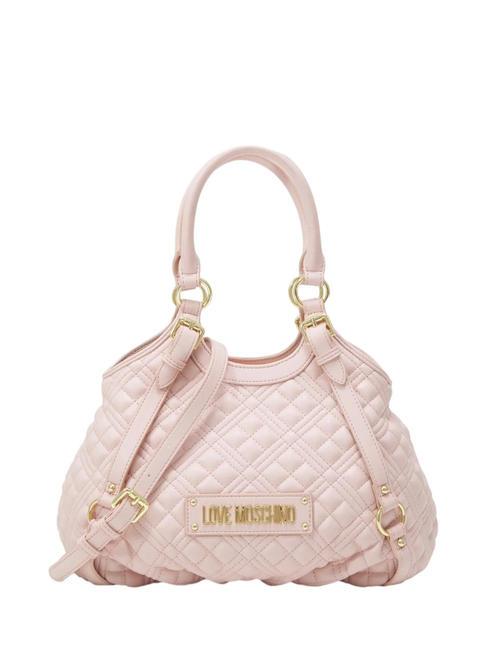 LOVE MOSCHINO QUILTED Gold Sac à main, avec bandoulière poudre pour le visage - Sacs pour Femme