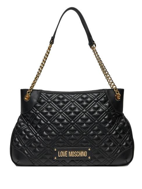 LOVE MOSCHINO QUILTED Chain Sac d'épaule Noir - Sacs pour Femme