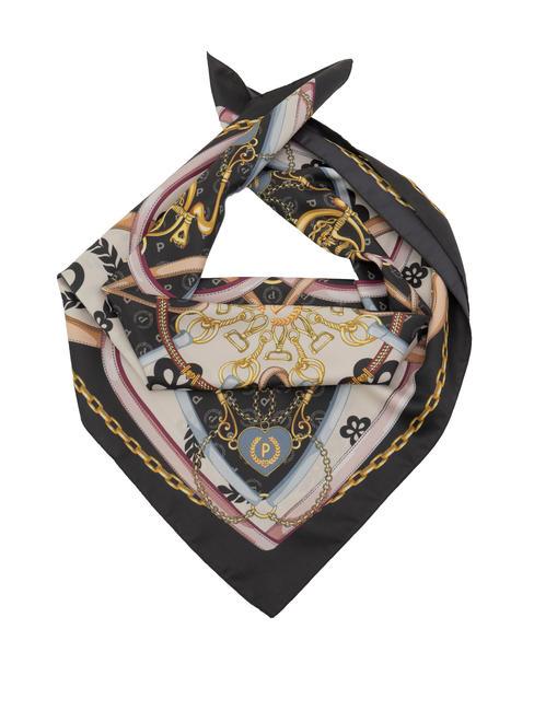 POLLINI HEARTS TWILL Foulard noir - Écharpes