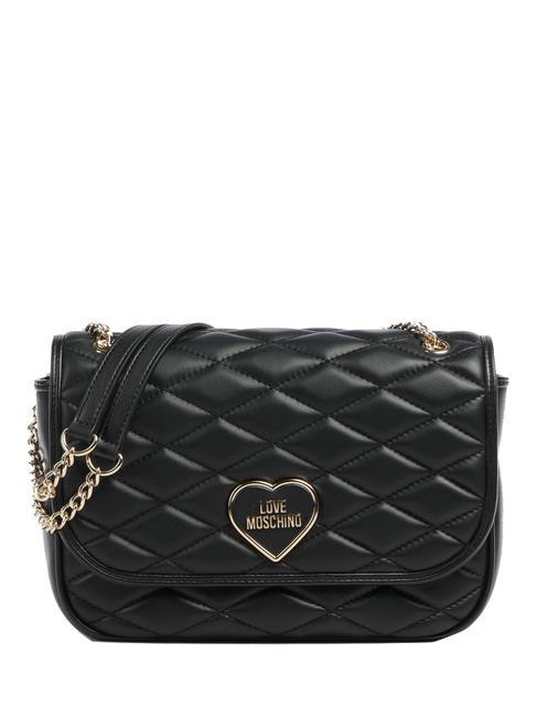 LOVE MOSCHINO ROMANTIC Convertible Sac bandoulière/épaule Noir - Sacs pour Femme