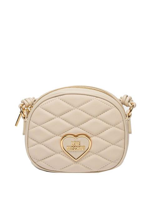 LOVE MOSCHINO ROMANTIC Micro-sac à bandoulière Ivoire - Sacs pour Femme