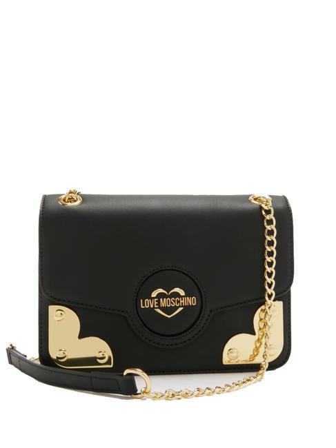 LOVE MOSCHINO HEART CORNER  Mini sac à bandoulière/à bandoulière Noir - Sacs pour Femme