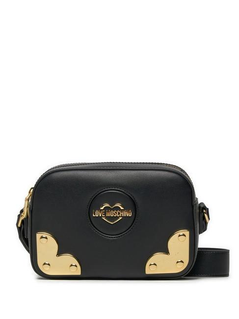 LOVE MOSCHINO HEART CORNER  Mini sac à bandoulière Noir - Sacs pour Femme