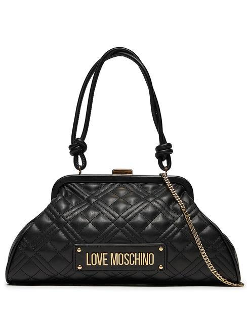 LOVE MOSCHINO QUILTED Chain Sac à bandoulière, avec bandoulière Noir - Sacs pour Femme