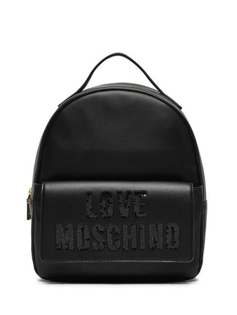 LOVE MOSCHINO SPARKLING LOGO  Sac à dos pour femme Noir - Sacs pour Femme