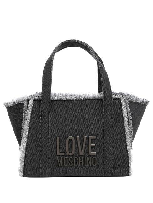 LOVE MOSCHINO DENIM Sac à main avec bandoulière Noir - Sacs pour Femme