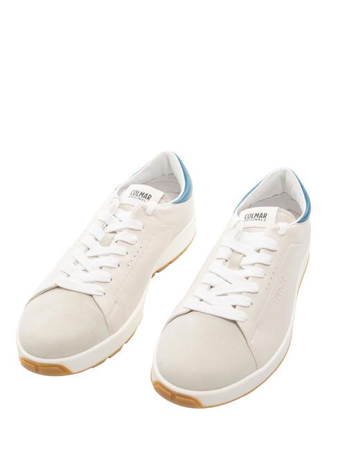 COLMAR FEYDER VINTAGE  Baskets feyder vintage blanc cassé-bleu 186 taille 40 - Chaussures Homme