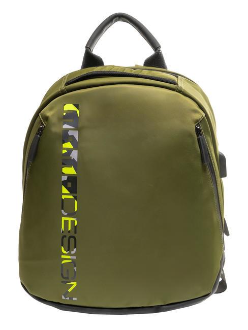 MOMO DESIGN OVO Sac à dos ordinateur 15" vert militaire/multi - Sacs à dos pour l'École & les Loisirs