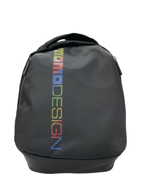 MOMO DESIGN OVAL Sac à dos ordinateur 15" noir/pixel - Sacs à dos pour l'École & les Loisirs