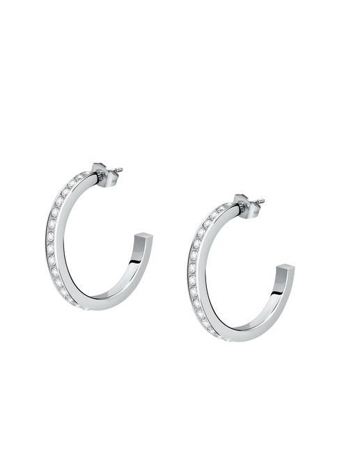 MORELLATO CREOLE Boucles d'oreilles demi-cercle avec cristaux ARGENT - Boucles d'oreilles