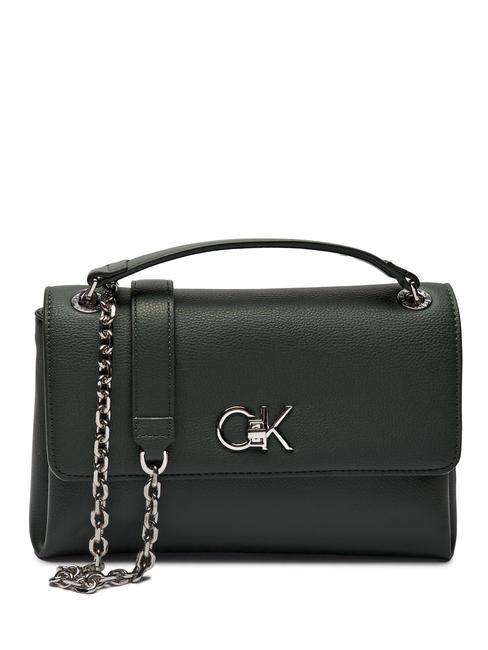 CALVIN KLEIN RE-LOCK  Sac bandoulière/épaule vert palmier - Sacs pour Femme