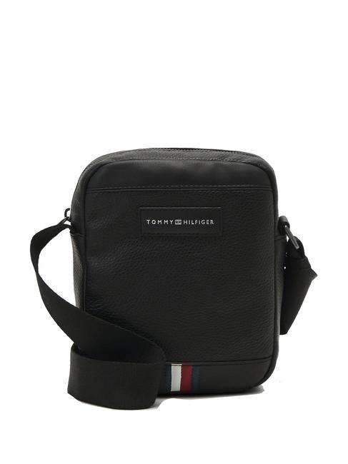 TOMMY HILFIGER BUSINESS PU Mini sac le noir - Sacs en Bandoulières pour Homme