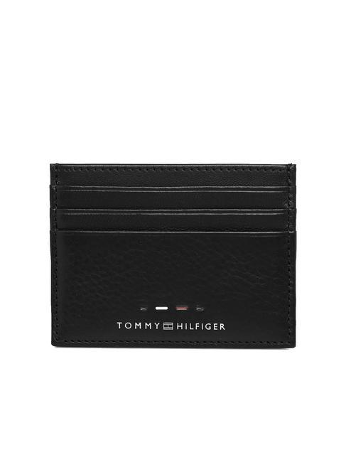 TOMMY HILFIGER PREMIUM LEATHER Porte-cartes de crédit en cuir le noir - Portefeuilles Homme