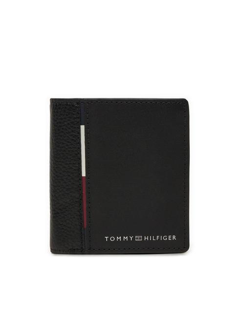 TOMMY HILFIGER CASUAL Portefeuille en cuir à deux volets le noir - Portefeuilles Homme