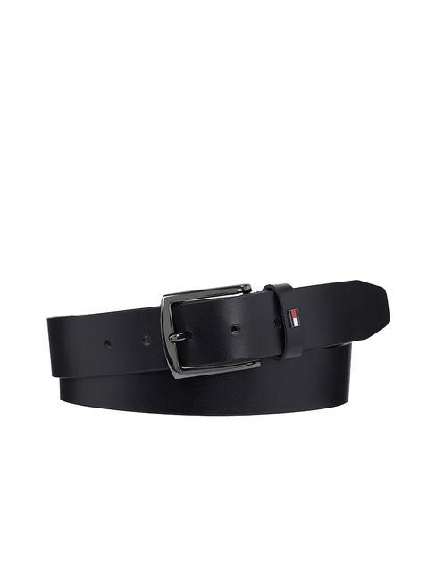 TOMMY HILFIGER DENTON 3.5 Ceinture en cuir raccourcissable le noir - Ceintures