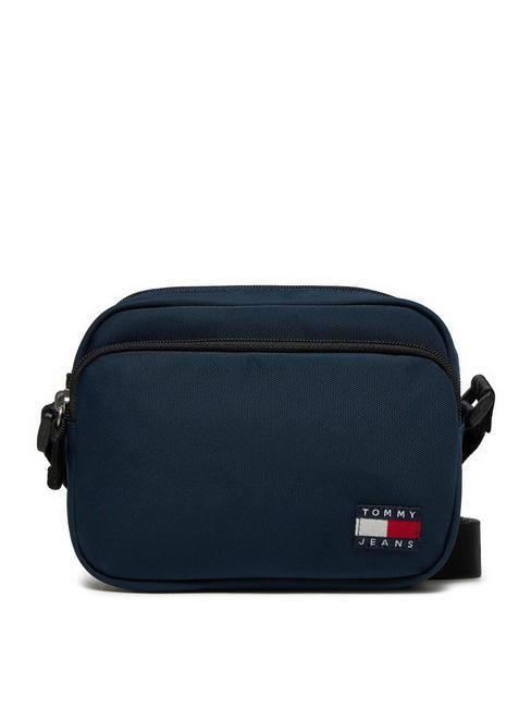 TOMMY HILFIGER TOMMY JEANS ESSENTIAL DAILY sac d'épaule marine nuit noire - Sacs pour Femme