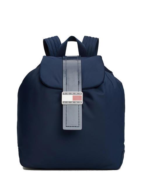 TOMMY HILFIGER TOMMY JEANS STARTDUST Sac à dos avec rabat et logo marine nuit noire - Sacs pour Femme