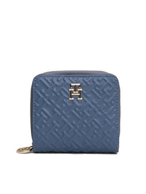 TOMMY HILFIGER DISTINCT Petit portefeuille logo embossé encre fanée - Portefeuilles Femme