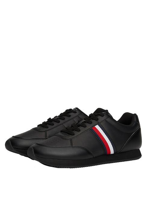 TOMMY HILFIGER RUNNER MIX Baskets basses NOIR - Chaussures Homme