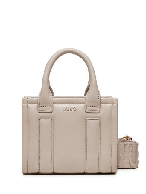 LIUJO RIDHI Mini sac cabas avec bandoulière vrai champagne - Sacs pour Femme