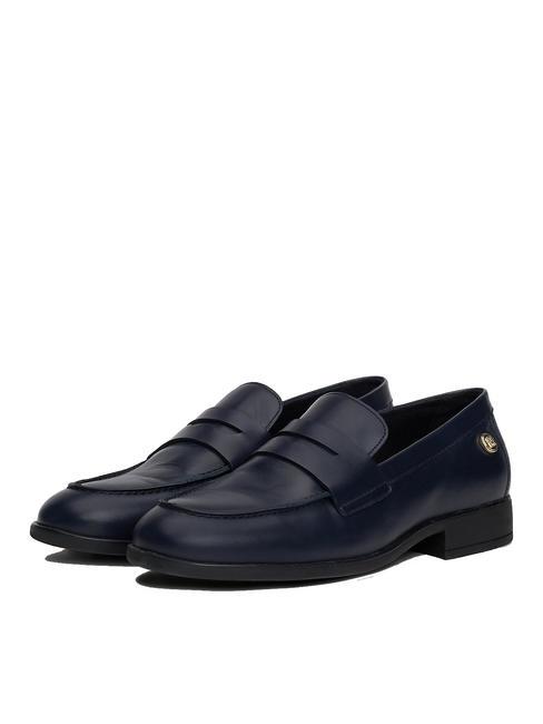 TOMMY HILFIGER STUD LEATHER Mocassins en cuir bleu de l'espace - Chaussures Femme