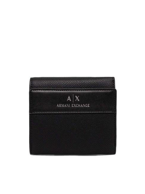 ARMANI EXCHANGE A|X Mini Petit portefeuille Noir - Portefeuilles Femme