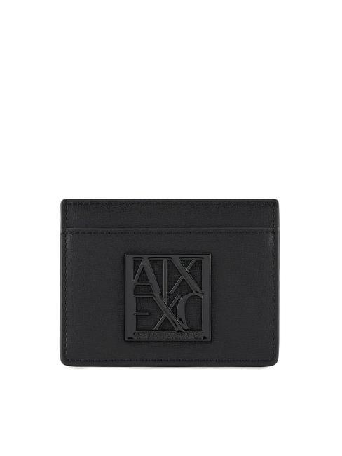 ARMANI EXCHANGE A|X Porte-carte de crédit plat Noir - Portefeuilles Femme