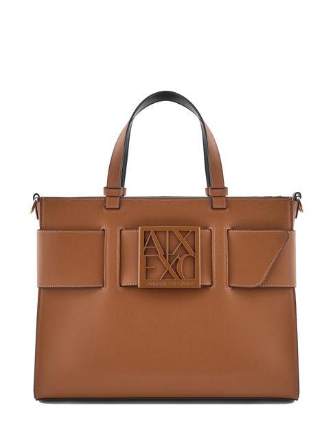 ARMANI EXCHANGE A|X BUCKLE Sac à main, avec bandoulière whisky - Sacs pour Femme