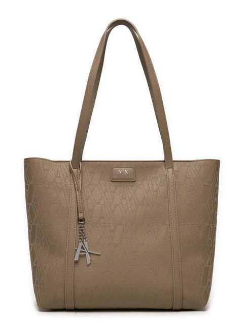 ARMANI EXCHANGE A|X Sac shopping logo floqué pisco - Sacs pour Femme