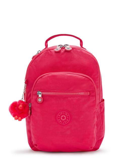 KIPLING SEOUL S sac à dos ordinateur 13" confettis roses - Sacs pour Femme