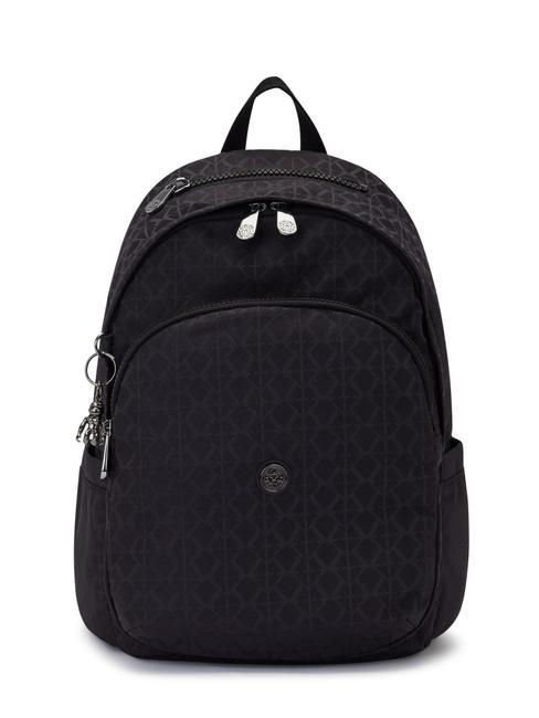 KIPLING DELIA M Sac à dos qvc noir signature - Sacs pour Femme