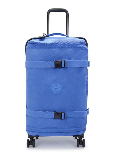 KIPLING SPONTANEOUS Chariot de taille moyenne bleu havane - Valises Semi-rigides