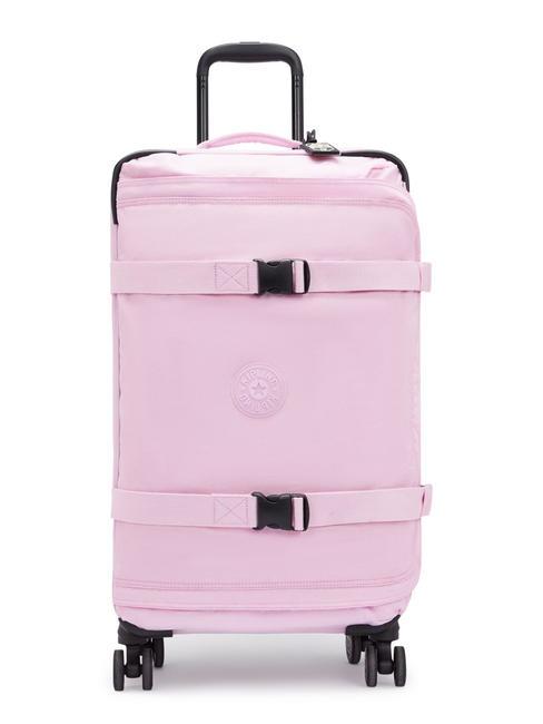 KIPLING SPONTANEOUS Chariot de taille moyenne rose en fleurs - Valises Semi-rigides