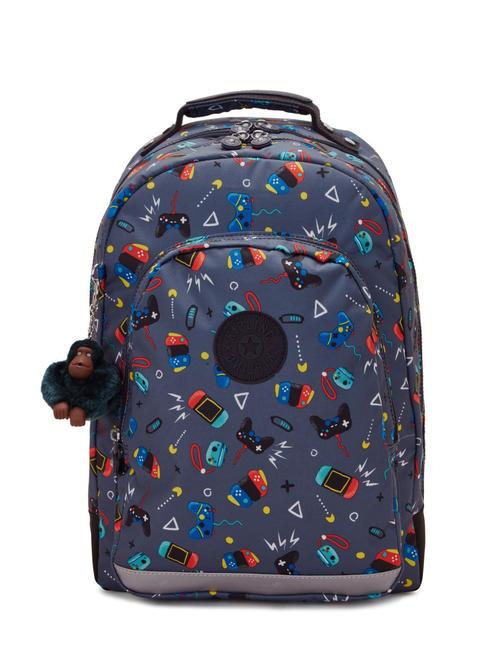 KIPLING CLASS ROOM Sac à dos pour ordinateur portable 15" gris de jeu - Sacs à dos pour l'École & les Loisirs