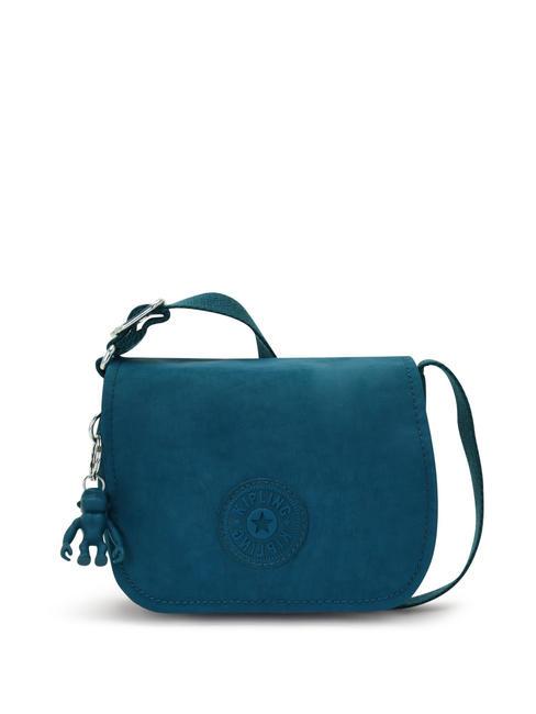 KIPLING LOREEN MINI Mini sac à rabat épaule émeraude cosmique - Sacs pour Femme