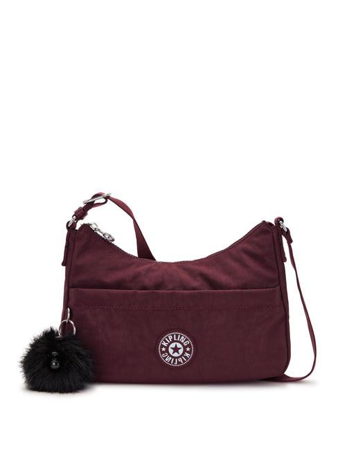 KIPLING LARYSA Sac à bandoulière compact bordeaux profond g - Sacs pour Femme