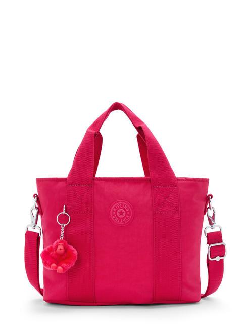 KIPLING MINTA M Sac cabas moyen avec bandoulière confettis roses - Sacs pour Femme