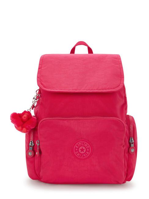 KIPLING CITY ZIP S Sac à dos avec rabat confettis roses - Sacs pour Femme