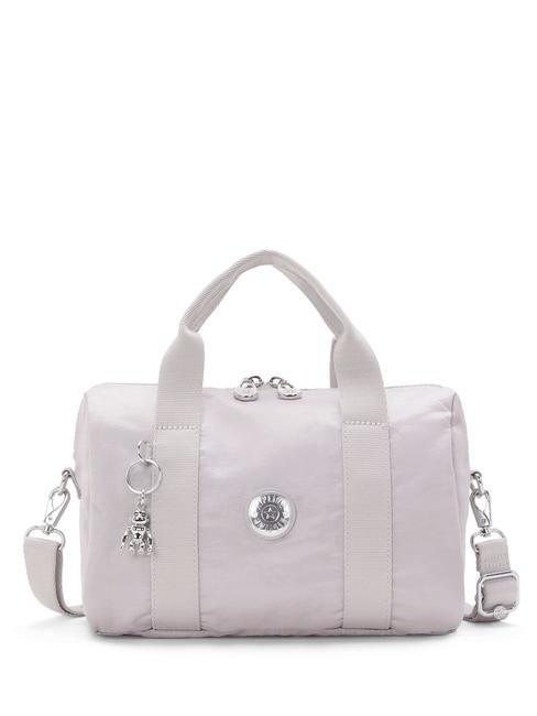 KIPLING BINA M Sac tronc avec bandoulière argent brillant - Sacs pour Femme