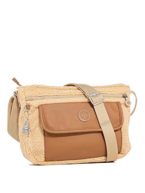 KIPLING ZISKA Sac bandoulière beige laineux - Sacs pour Femme