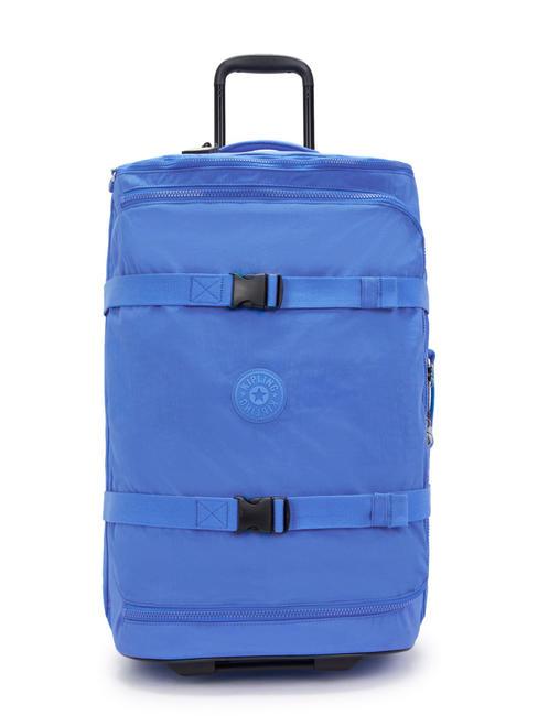 KIPLING AVIANA M Chariot de taille moyenne bleu havane - Valises Semi-rigides