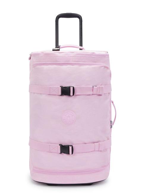 KIPLING AVIANA M Chariot de taille moyenne rose en fleurs - Valises Semi-rigides